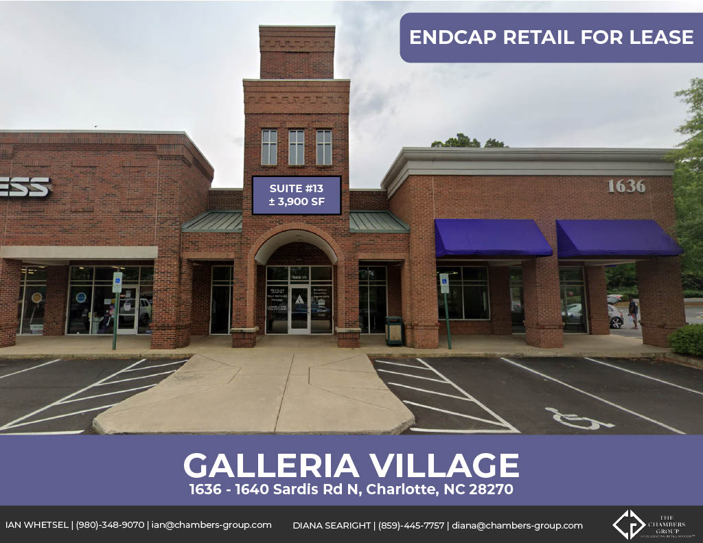 1636 Sardis Rd N, Charlotte, North Carolina 28270, ,Commercial,For Lease,Galleria Village,Sardis Rd N,1187